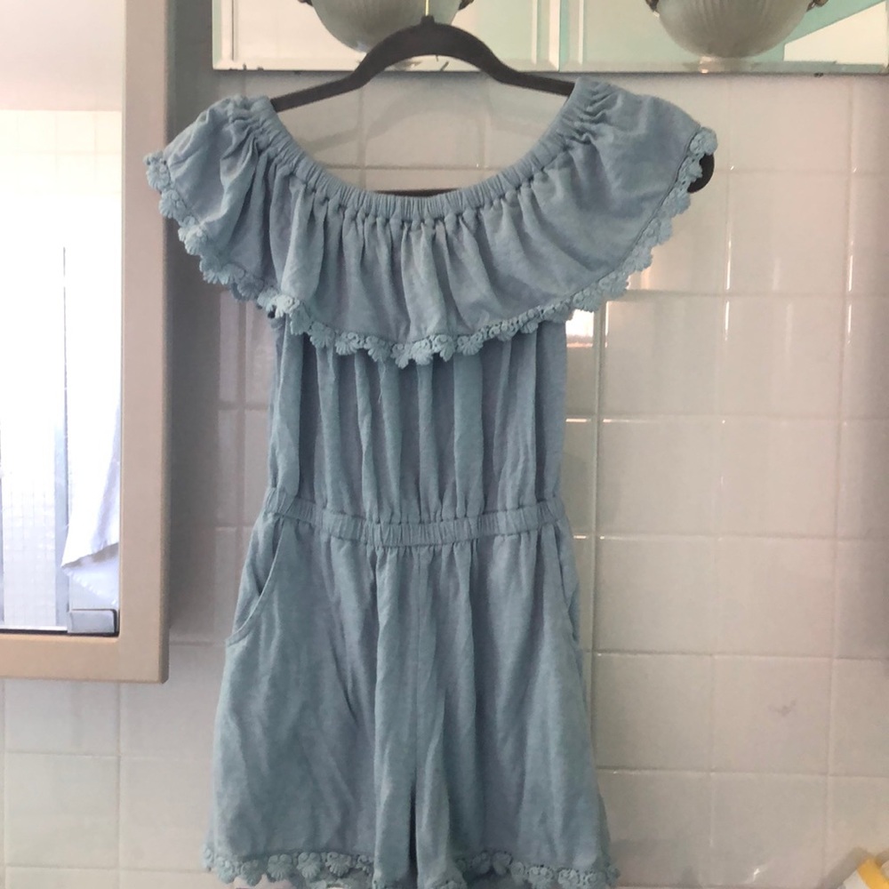 Soft, Blue Romper